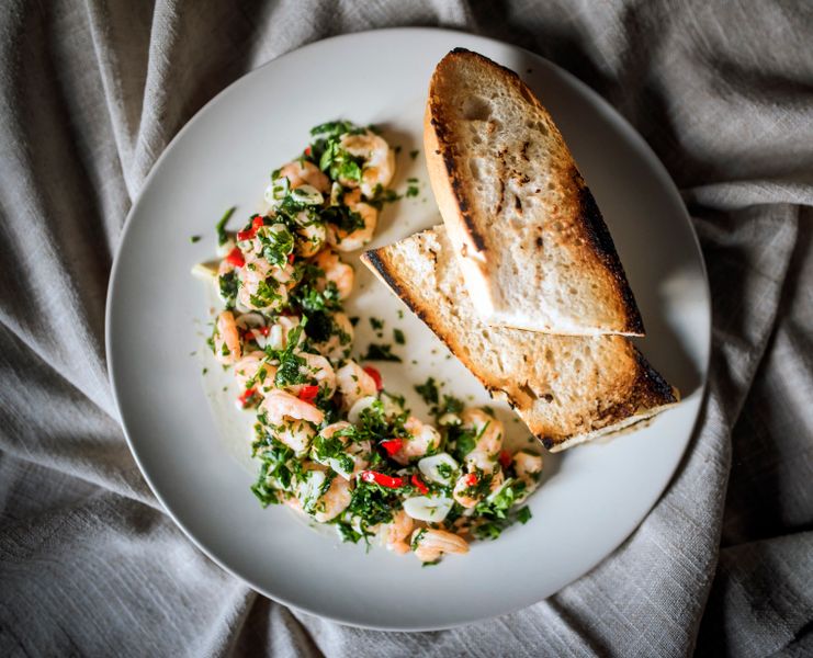 Garlic cheese bread golden and crispy